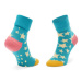 Happy Socks Súprava 2 párov vysokých detských ponožiek KSST19-6000 Farebná