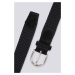 OPASOK GANT ELASTIC BRAID BELT BLACK