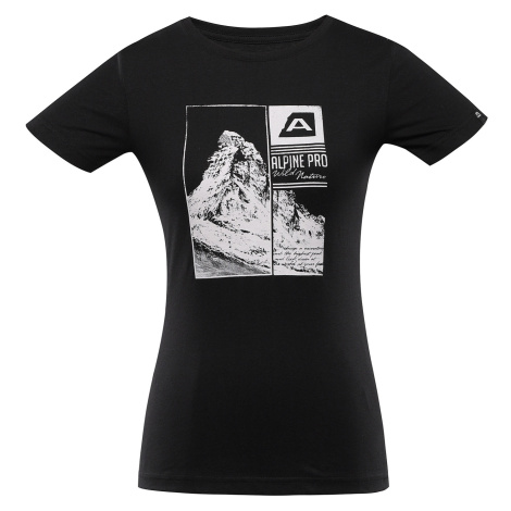 Women's quick-drying T-shirt ALPINE PRO MONENA black variant pa