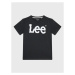 Lee Tričko Wobbly Graphic LEE0002 Čierna Regular Fit