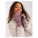 Purple women's smartphone gloves