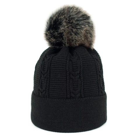 Dámska čiapka s bambulou 17802-3 Black - Art of polo one size