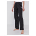 Pyžamové nohavice Karl Lagerfeld dámske, čierna farba