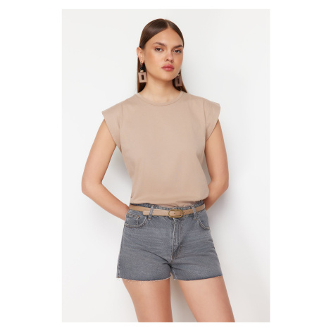 Trendyol Gray Mini Denim Shorts