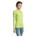 SOĽS Perfect Lsl Women Dámske polo tričko dlhý rukáv SL02083 Apple green