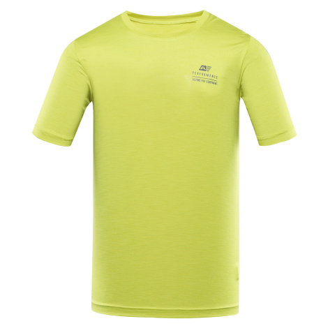 Men's quick-drying T-shirt ALPINE PRO BASIK sulphur spring