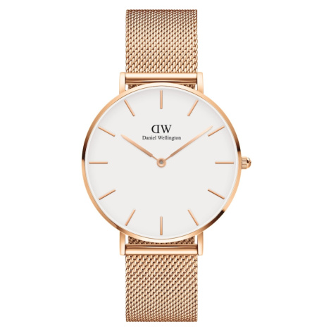 Daniel Wellington Analógové hodinky 'Petite Melrose RG White'  ružové zlato