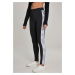 Women's leggings with striped blk/snake pattern