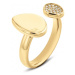 Calvin Klein Elegantný pozlátený prsteň s kryštálmi Fascinate 35000320 52 mm