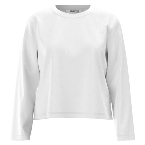 SELECTED Tričko 'Essential'  biela
