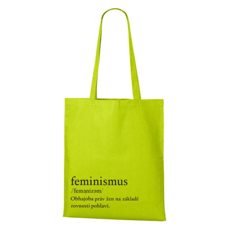 Plátená taška s potlačou Feminismus - praktická plátená taška cez rameno