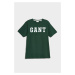 TRIČKO GANT MD. GANT SS T-SHIRT TARTAN GREEN