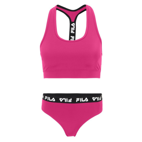 FILA Bikiny 'SORANO'  fuksia / čierna / biela