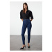 Trendyol Dark Blue High Waist Skinny Jeans