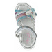 Strieborné sandále na suchý zips Cupcake Couture