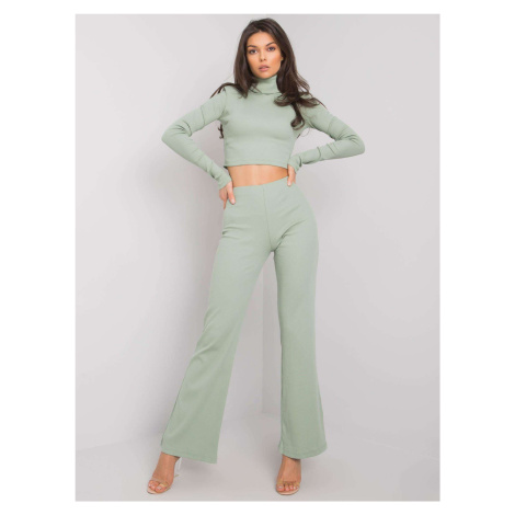 Pistachio set with Juberri RUE PARIS trousers