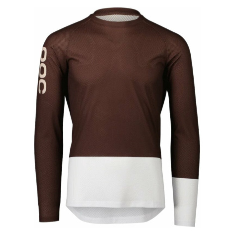 POC MTB Pure LS Jersey Dres Axinite Brown/Hydrogen White