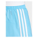 Adidas Športové kraťasy Pacer Training 3-Stripes IS1664 Modrá Regular Fit