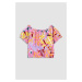 Detské bavlnené tričko Coccodrillo fialová farba