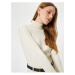 Koton High Collar Sweater Long Sleeve Hair Knitted Pattern