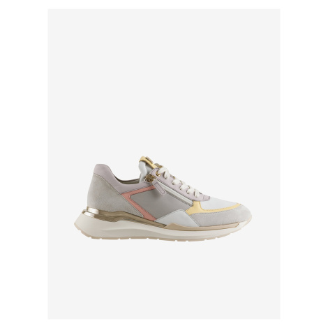 Light Grey Högl Future Women's Leather Sneakers - Womens