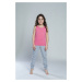 *Tola Girls' T-Shirt with Wide Straps - Pink