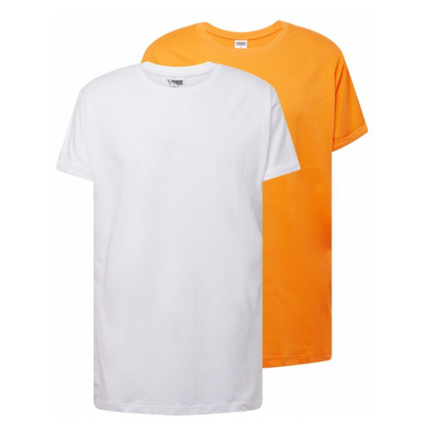 Urban Classics Tričko  oranžová / biela