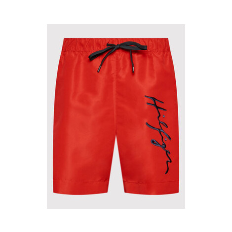 Tommy Hilfiger Plavecké šortky Medium UM0UM02299 Červená Regular Fit