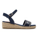 Tommy Hilfiger Espadrilky Rope Wedge Sandal T3A7-33287-0890 M Tmavomodrá