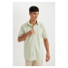 DEFACTO Regular Fit Regular Cut Cotton Short Sleeve Shirt