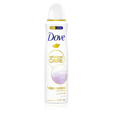 Dove Advanced Care Helps Restore antiperspirant bez alkoholu Clean Touch