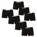 7PACK pánske boxerky Nedeto čierne (7NB001b)