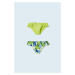 Detské plavkové nohavičky Mayoral 2-pak zelená farba