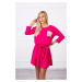 Dress with sequin pocket fuchsia