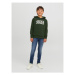 Jack&Jones Junior Mikina 12152841 Zelená Regular Fit