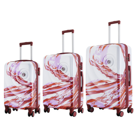 Semiline Unisex's ABS Suitcase Set T5654-0