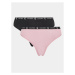 Calvin Klein Underwear Súprava 2 kusov stringových nohavičiek 000QD5035E Farebná