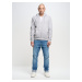 Big Star Man's Zip hoodie Sweat 171496 Grey-901