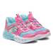 Skechers Sneakersy Infinite Heart Lights 303755N/PKMT Strieborná