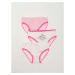 3-pack white and pink girls' panties