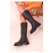 Soho Black Women's Boots 17493