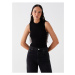 LC Waikiki Crew Neck Straight Crop Women's Knitwear Undershirt