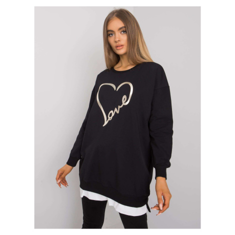 Tunic-RV-TU-7258.40P-Black Rue Paris