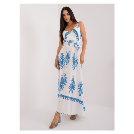 Dress-DHJ-SK-16201.84-White/Blue