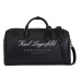 Karl Lagerfeld Víkendová taška 'Hotel'  čierna / biela