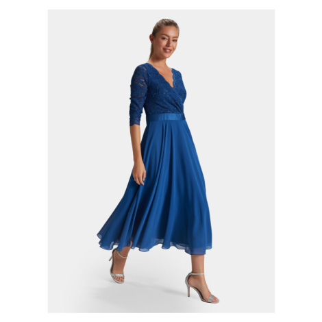 Swing Koktejlové šaty 5AE01600 Modrá Regular Fit