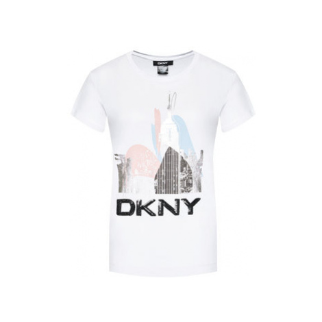 DKNY Tričko P02BNCNA Biela Regular Fit