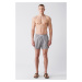 Avva Grey-white Quick Dry Printed Standard Size Comfort Fit Swimsuit Swim Shorts