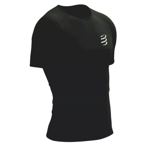 Compressport Performance SS Tshirt M Black/White Bežecké tričko s krátkym rukávom