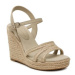 Tommy Hilfiger Espadrilky Essential Basic Wedge Sandal FW0FW07220 Béžová